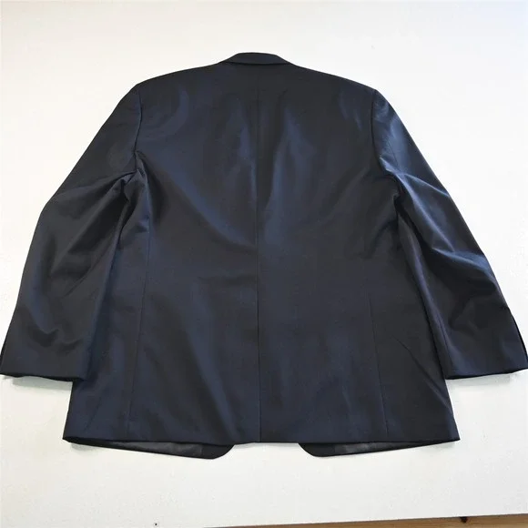 Michael Kors‎ 44R Navy 100% Wool Silver Button Blazer Suit Jacket Sport Coat